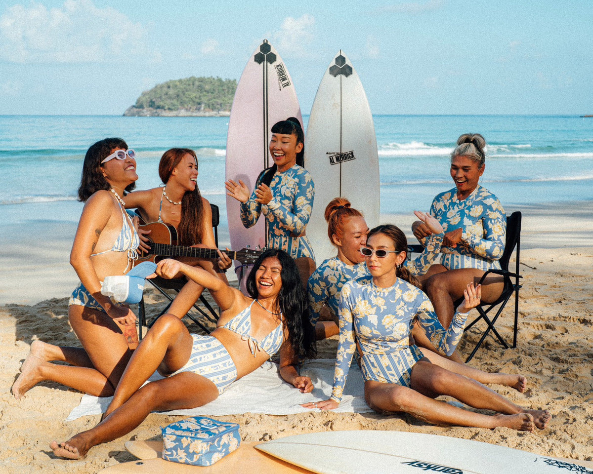 Rip Curl ビキニ3点セット Heather Brownイラスト 水着